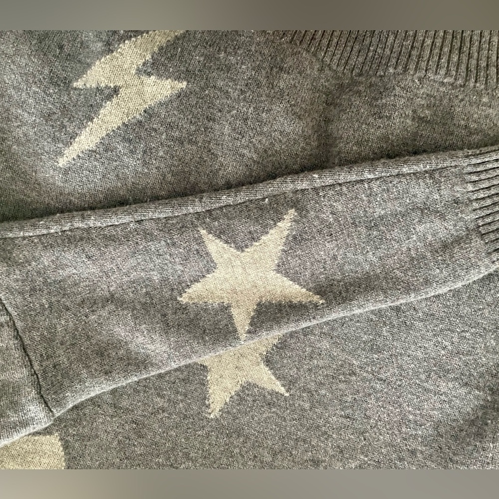 Sundry Star Heart Lightning Bolt Sweater - Picture 7 of 8
